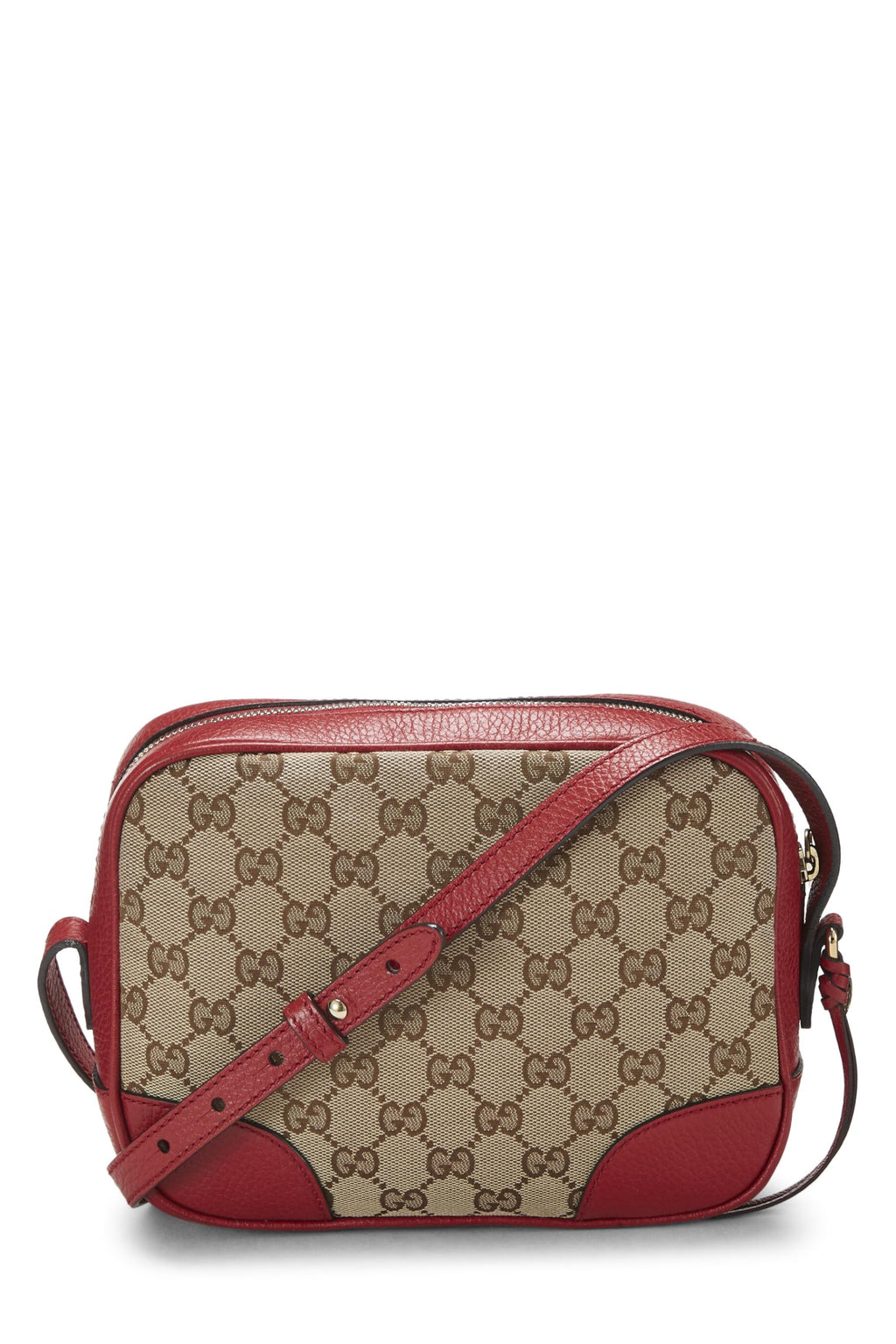 Gucci,  Red Original Gucci Canvas Bree Crossbody Mini, Red