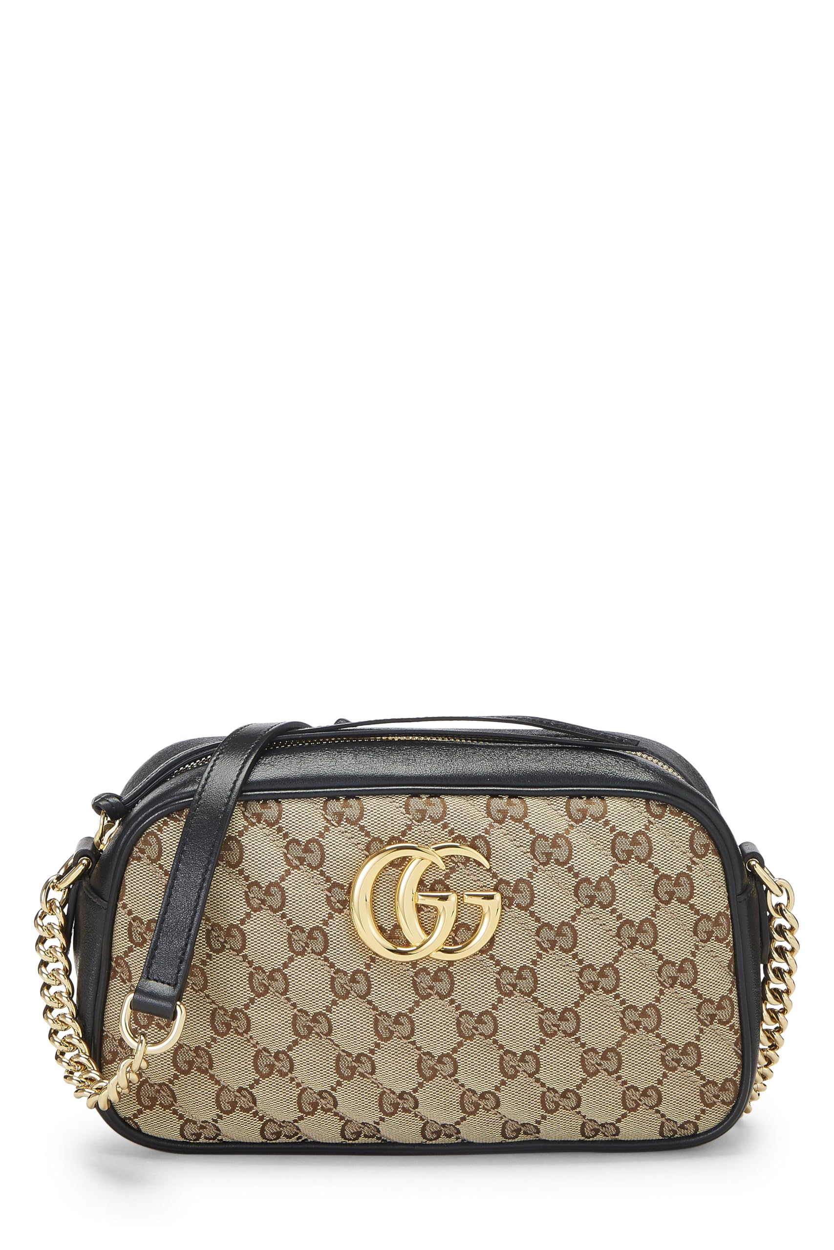 Gucci,  Original Gucci Canvas Marmont Crossbody Small, Black