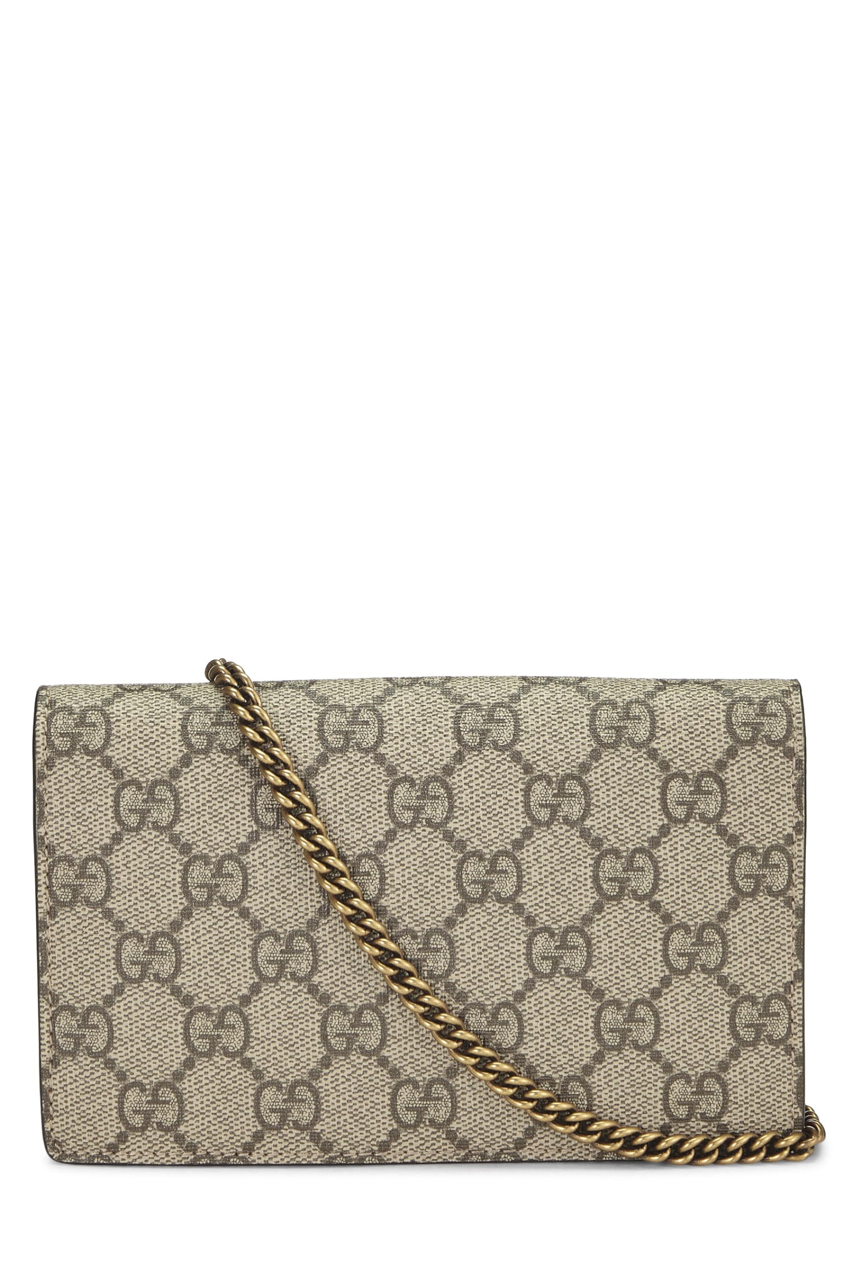 Gucci,  Original Gucci Supreme Coated Canvas Cherry Crossbody Mini, Red