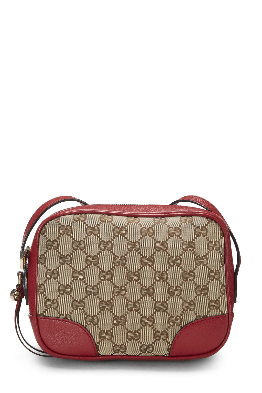 Gucci,  Red Original Gucci Canvas Bree Crossbody Mini, Red