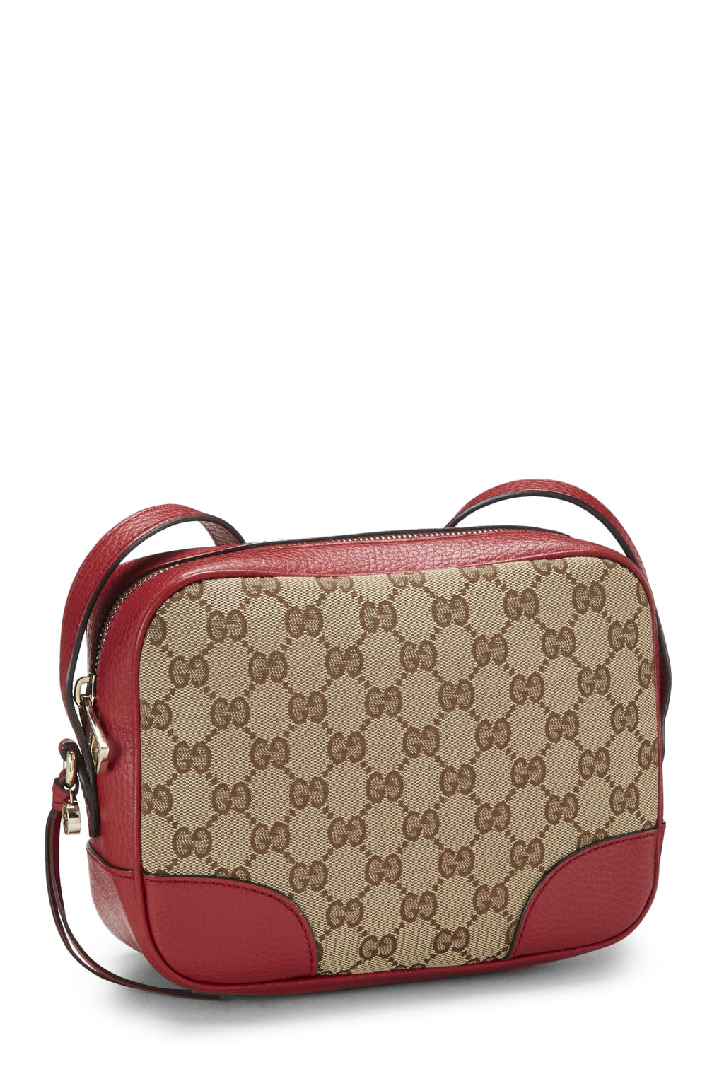 Gucci,  Red Original Gucci Canvas Bree Crossbody, Red