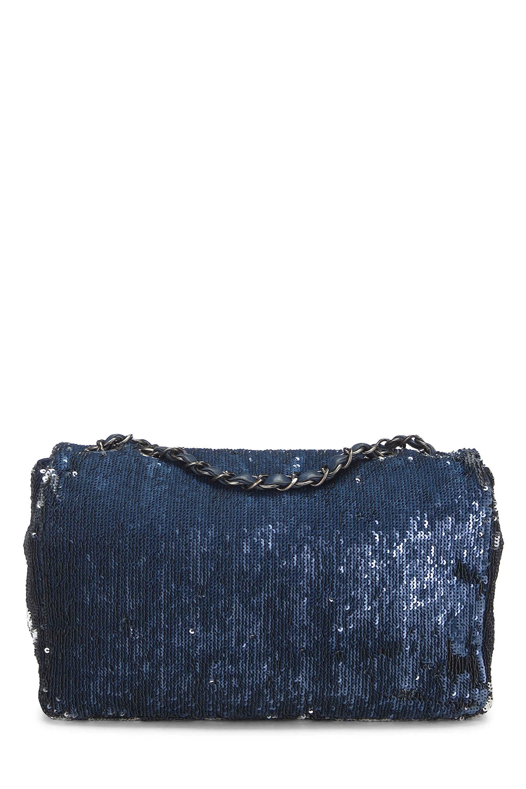 Chanel,  Paris-Cuba Navy Sequin Classic Flap Bag Medium, Navy