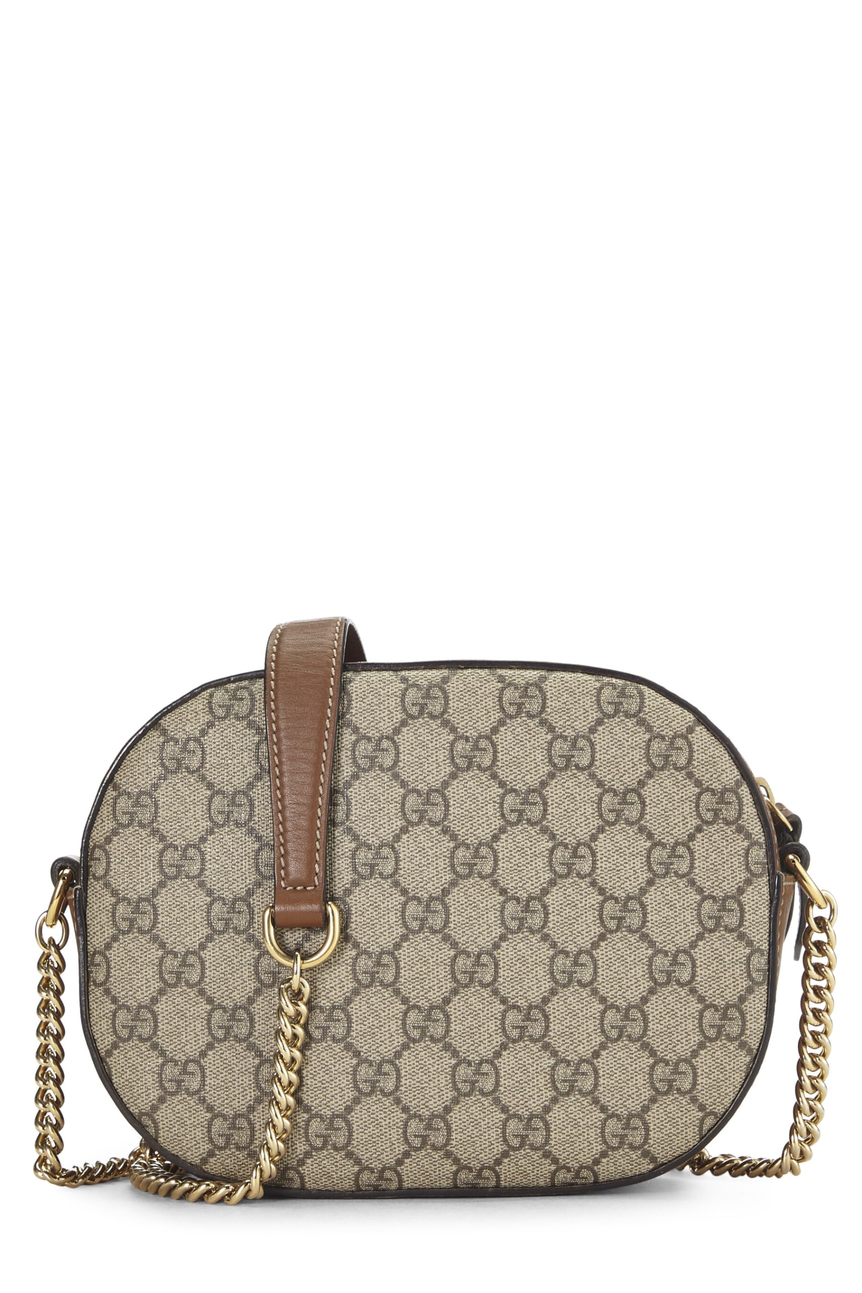 Gucci,  Original Gucci Supreme Canvas Floral Crossbody Bag Mini, Brown