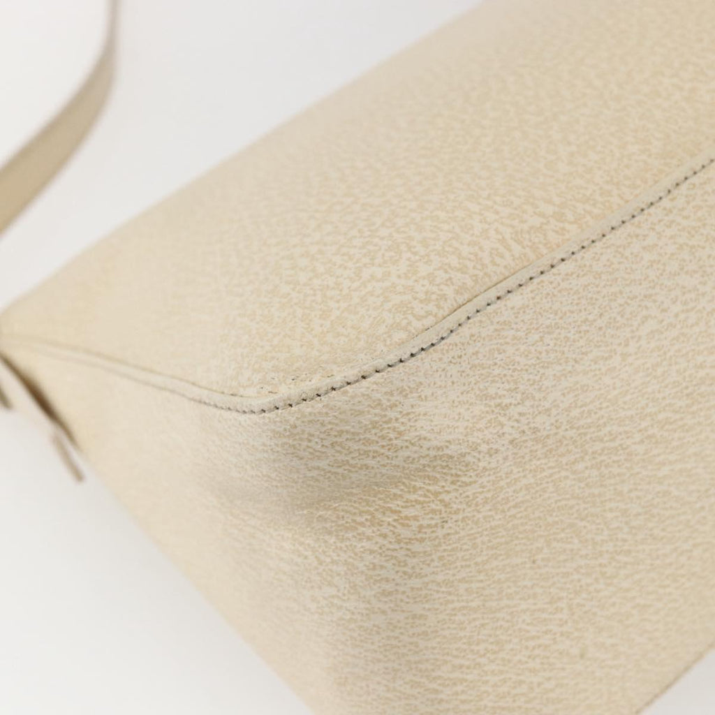 Fendi Mamma Baguette Shoulder Bag Canvas Beige Leather Shoulder Bag Bag
