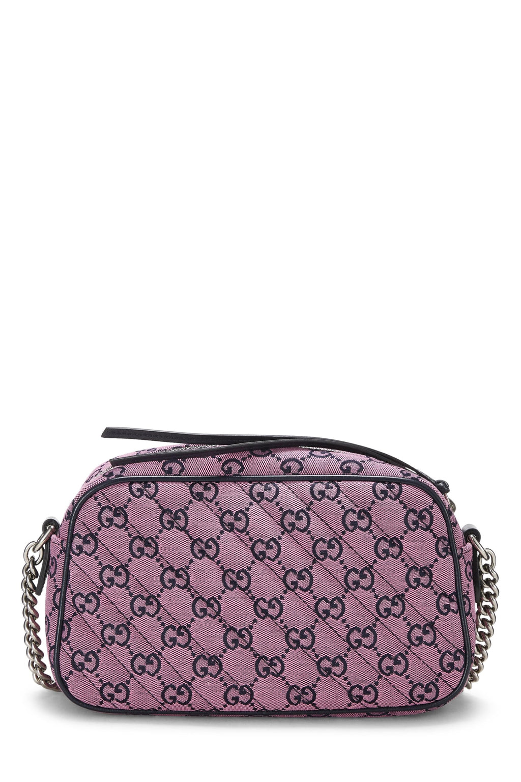 Gucci,  Pink Original Gucci Canvas Marmont Crossbody Small, Pink