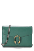 Gucci,  Green Leather Dionysus Shoulder Bag Small, Green