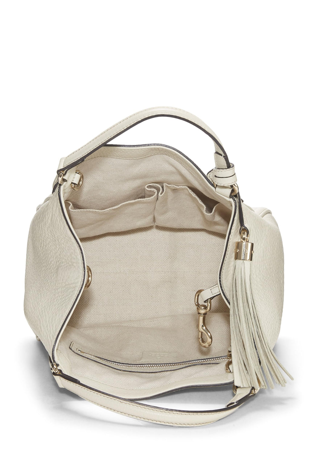 Gucci,  White Leather Soho Convertible Shoulder Bag Small, White