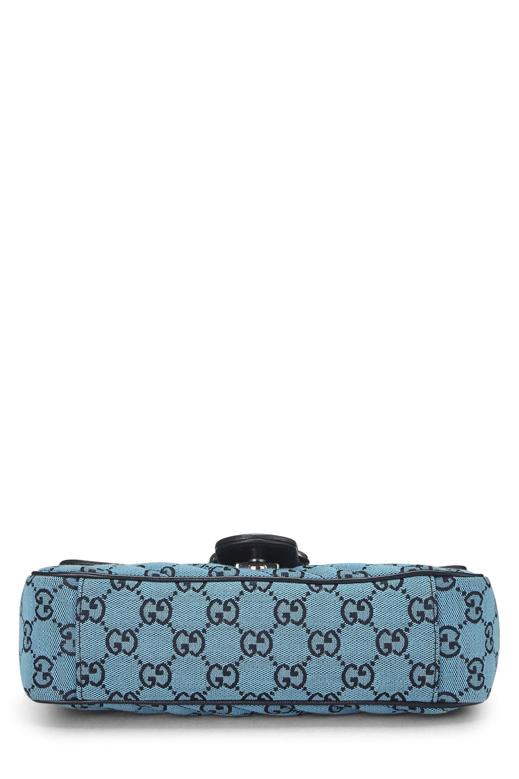 Gucci,  Blue GG Canvas Marmont Shoulder Bag Small, Blue