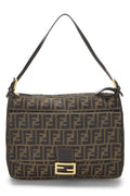 Fendi,  Brown Zucca Canvas Shoulder Bag Large, Brown
