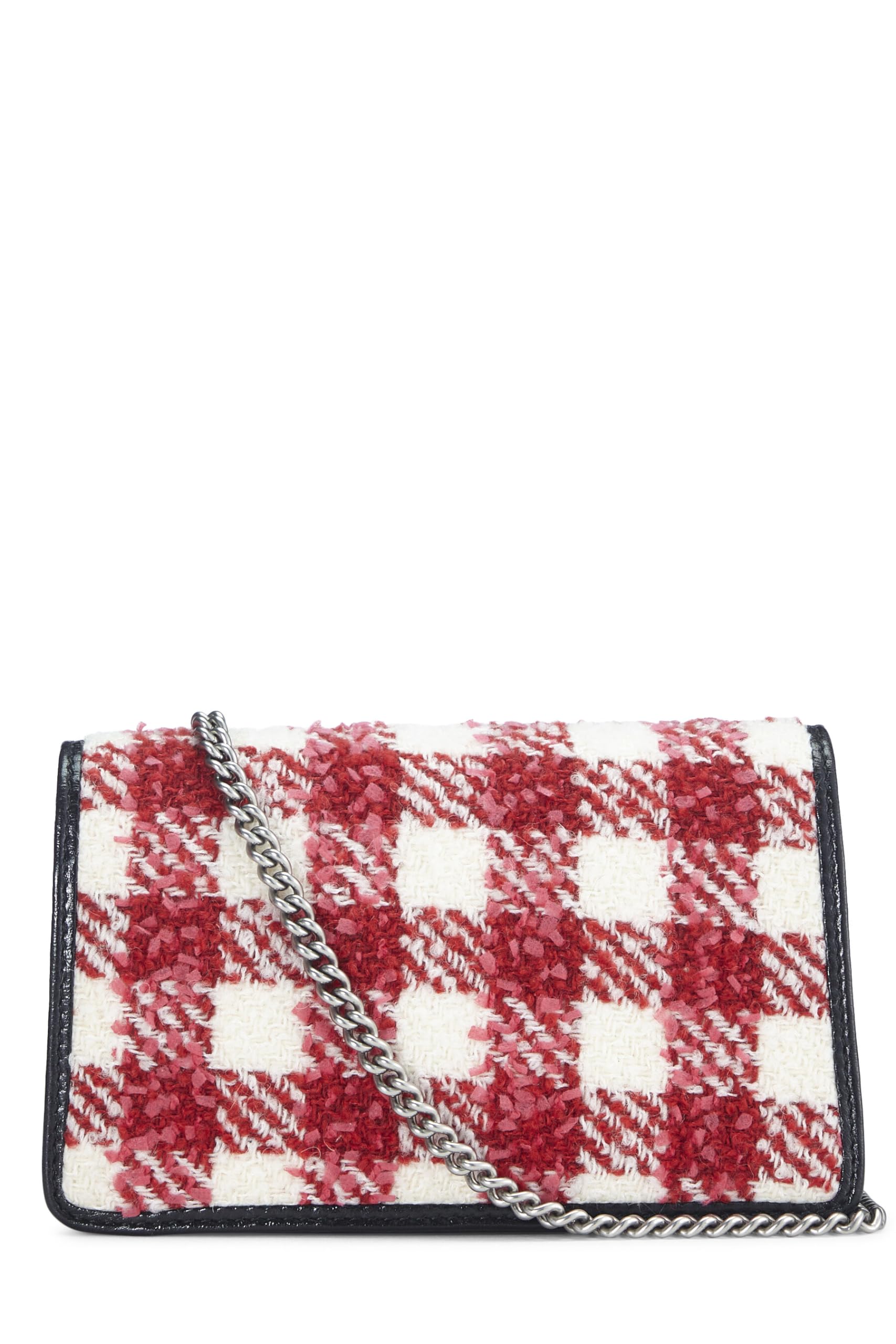 Gucci,  Red & White Tweed Dionysus Shoulder Bag Small, Multi