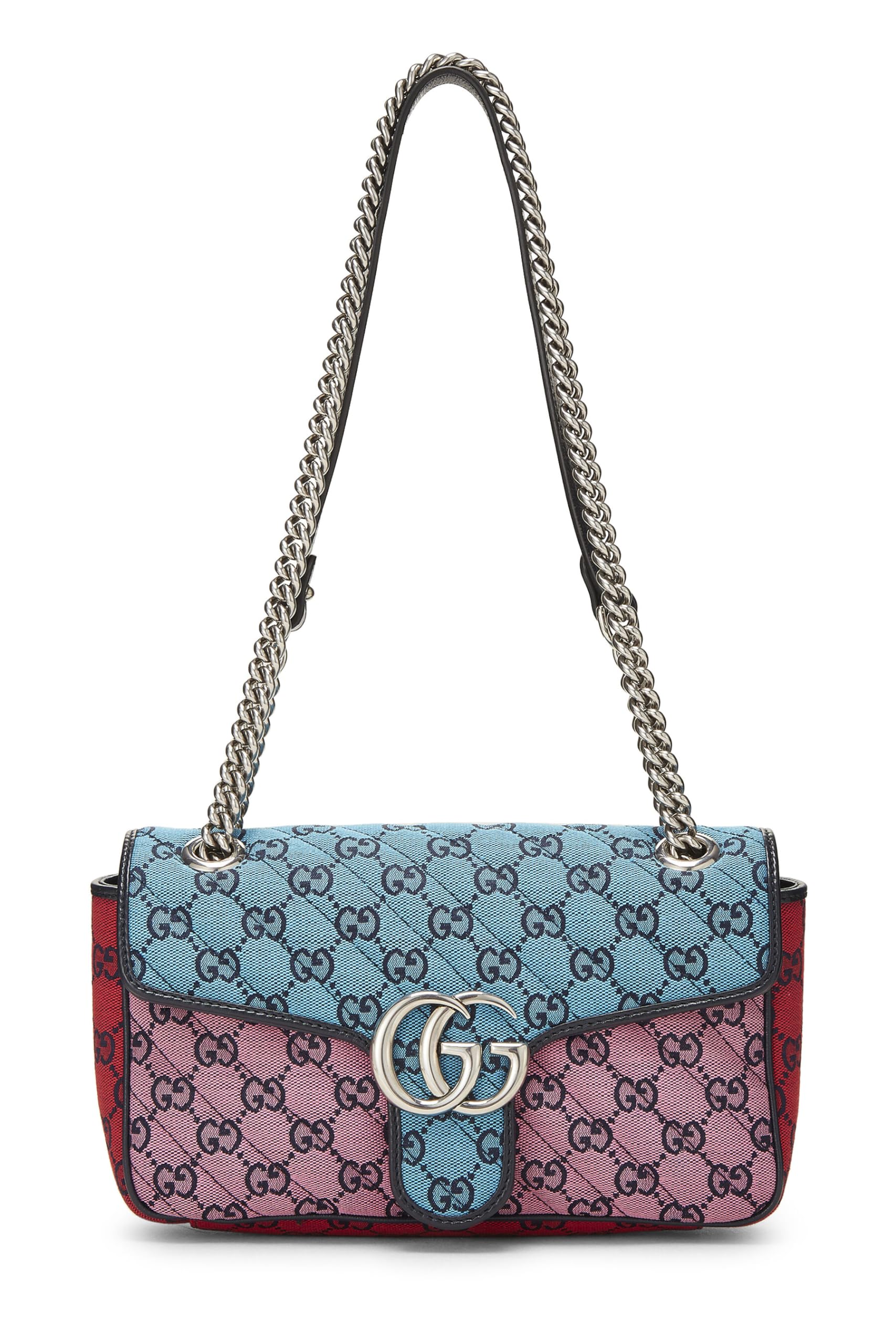 Gucci,  Multicolor GG Canvas Marmont Shoulder Bag Small, Multi