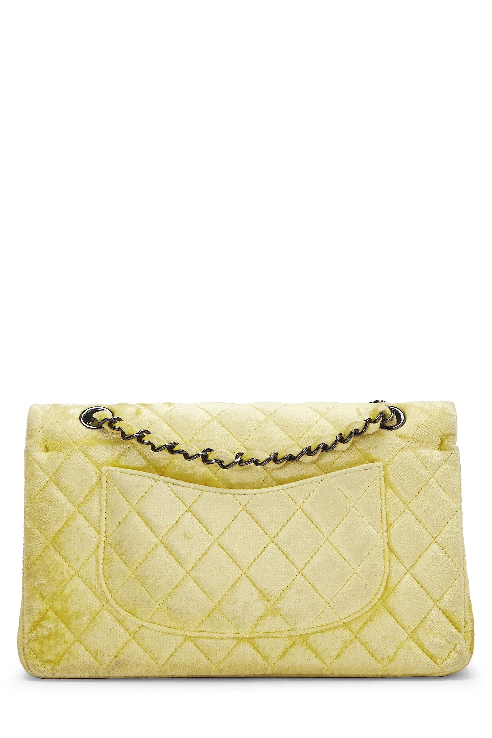 Chanel,  Yellow Quilted VeLouis Vuittonet Classic Double Flap Small, Yellow