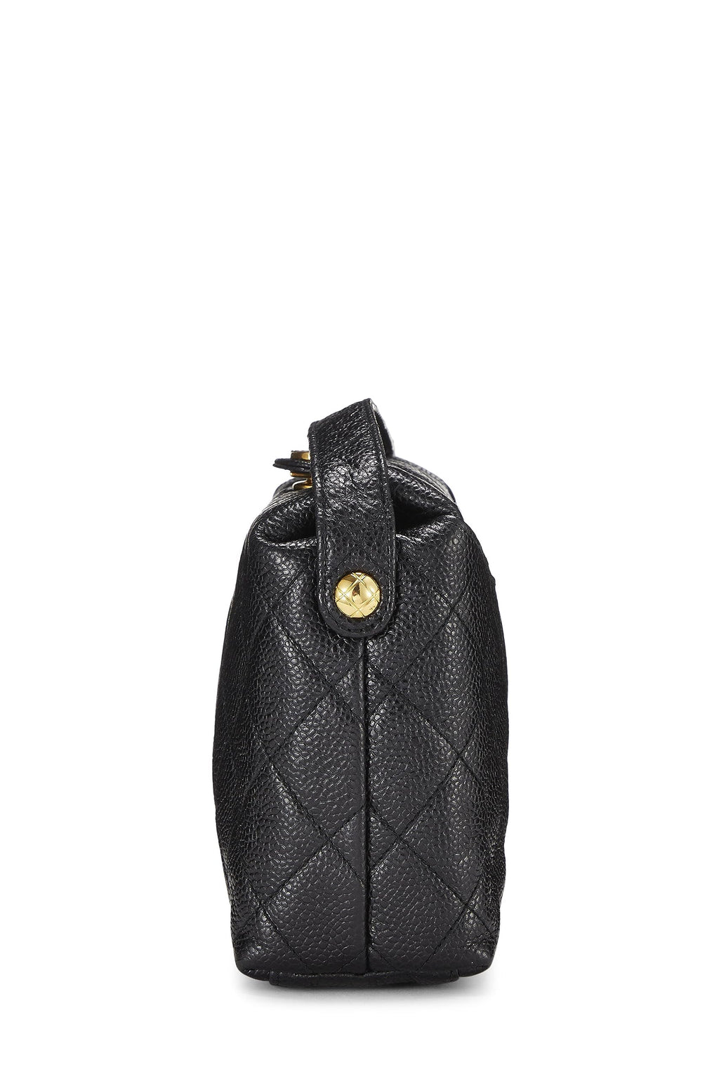 Chanel,  Black Caviar Shoulder Bag, Black