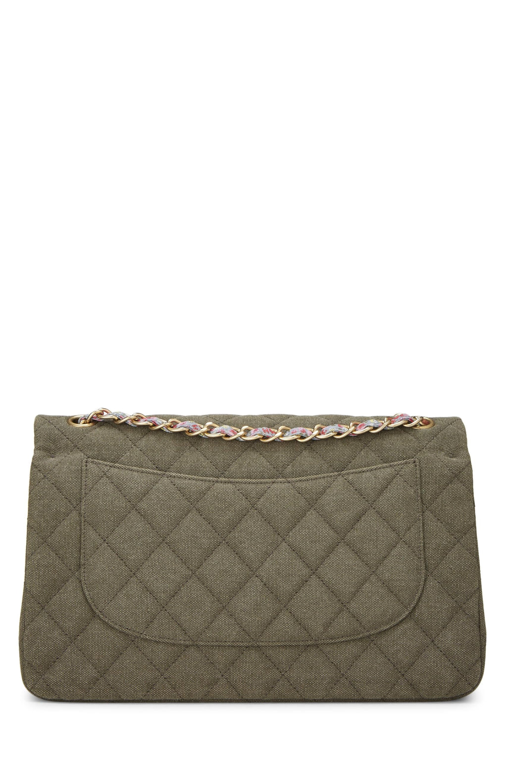 Chanel,  Paris-Cuba Green Quilted Charms Classic Double Flap Jumbo, Green