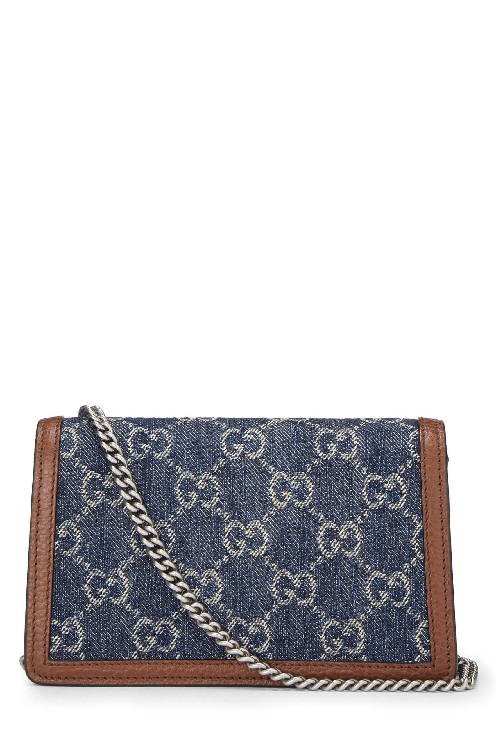 Gucci,  Blue GG Denim Dionysus Shoulder Bag Mini, Blue