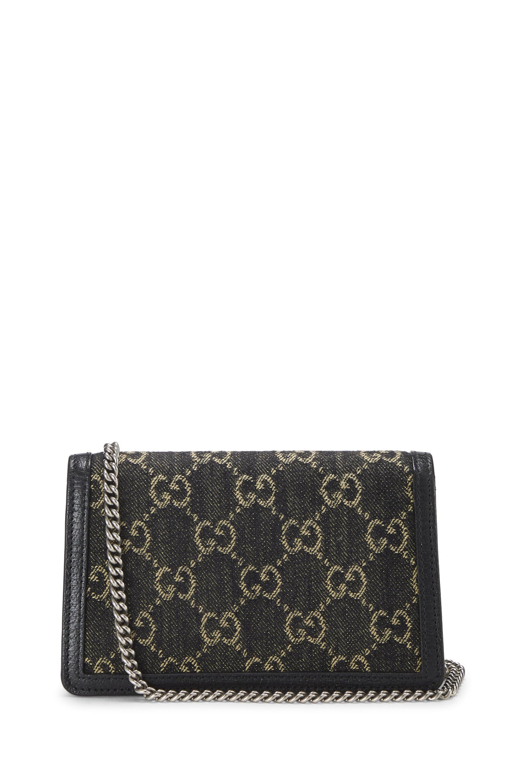 Gucci,  Black Denim Dioronysus Crossbody Super Mini, Black