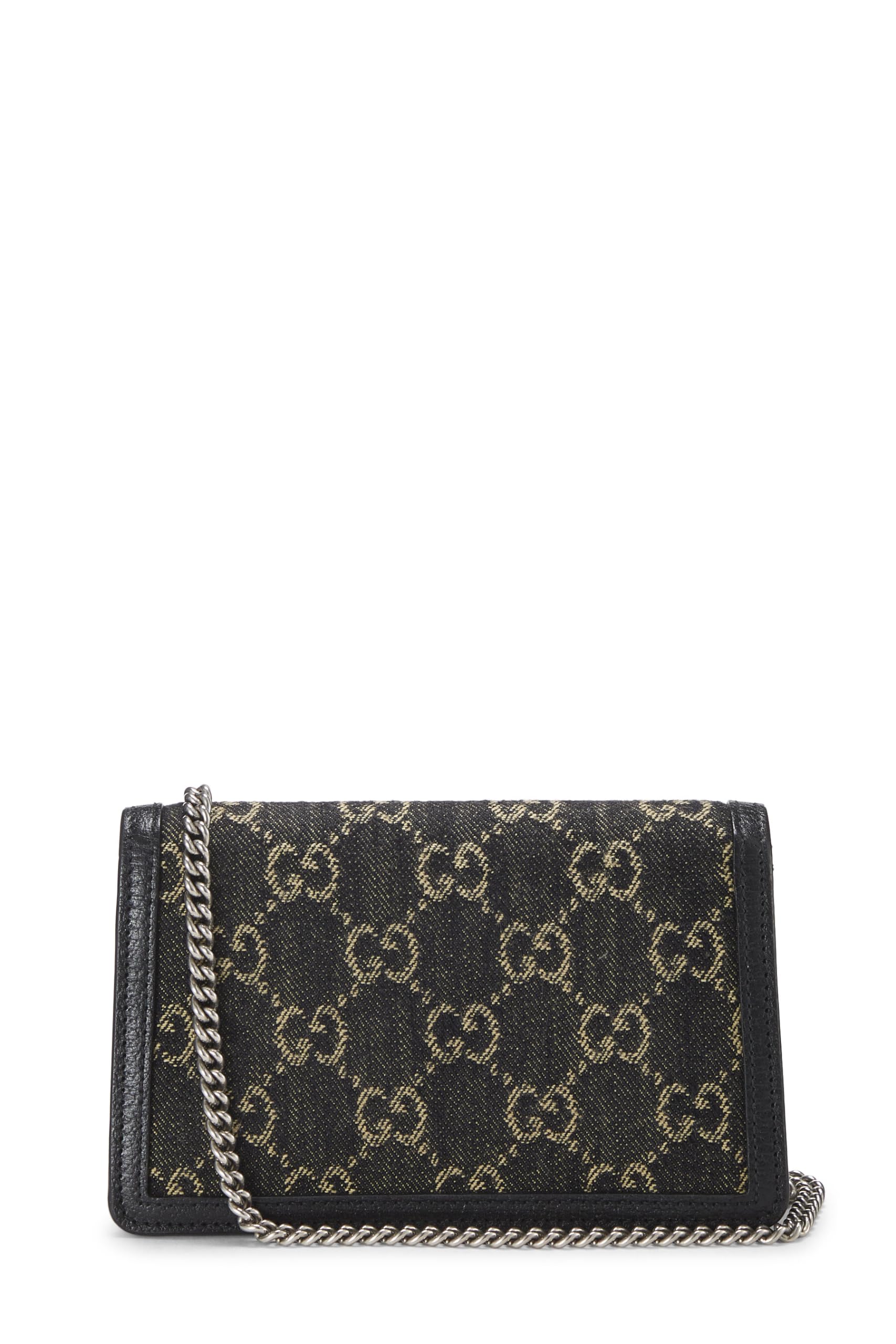 Gucci,  Black Denim Dioronysus Crossbody Super Mini, Black