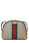 Gucci,  Original GG Supreme Canvas Ophidia Shoulder Bag Small, Brown