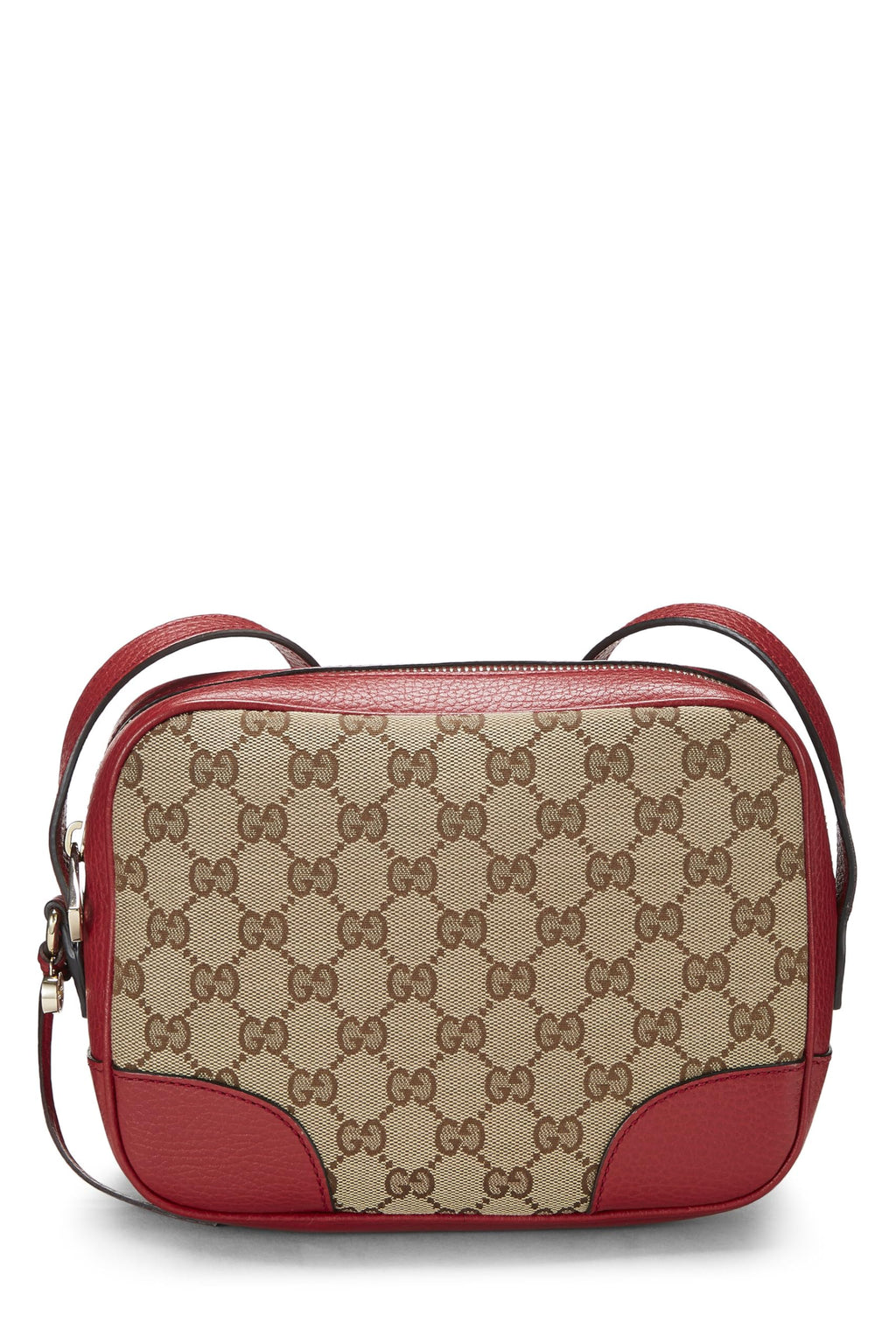 Gucci,  Red Original Gucci Canvas Bree Crossbody, Red