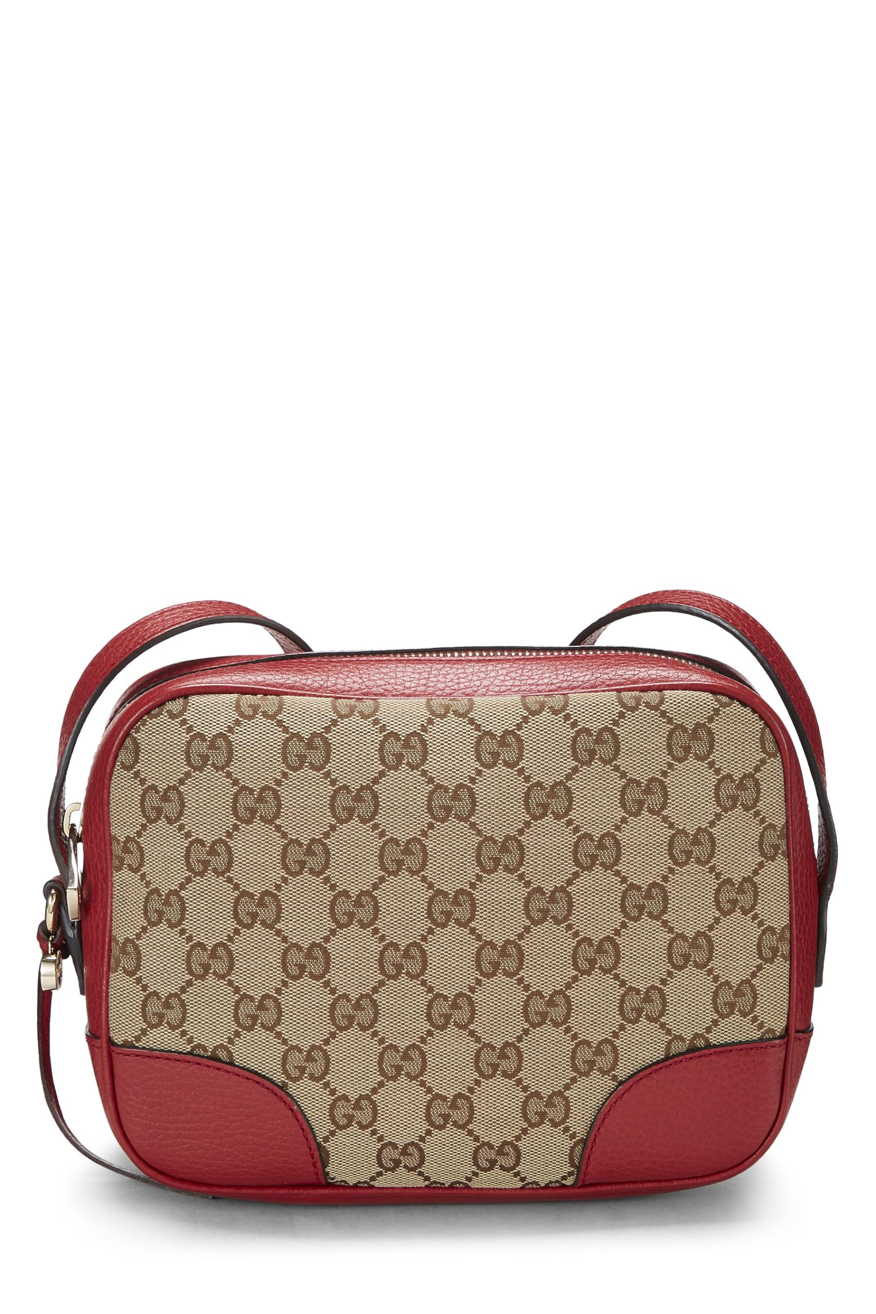 Gucci,  Red Original Gucci Canvas Bree Crossbody, Red