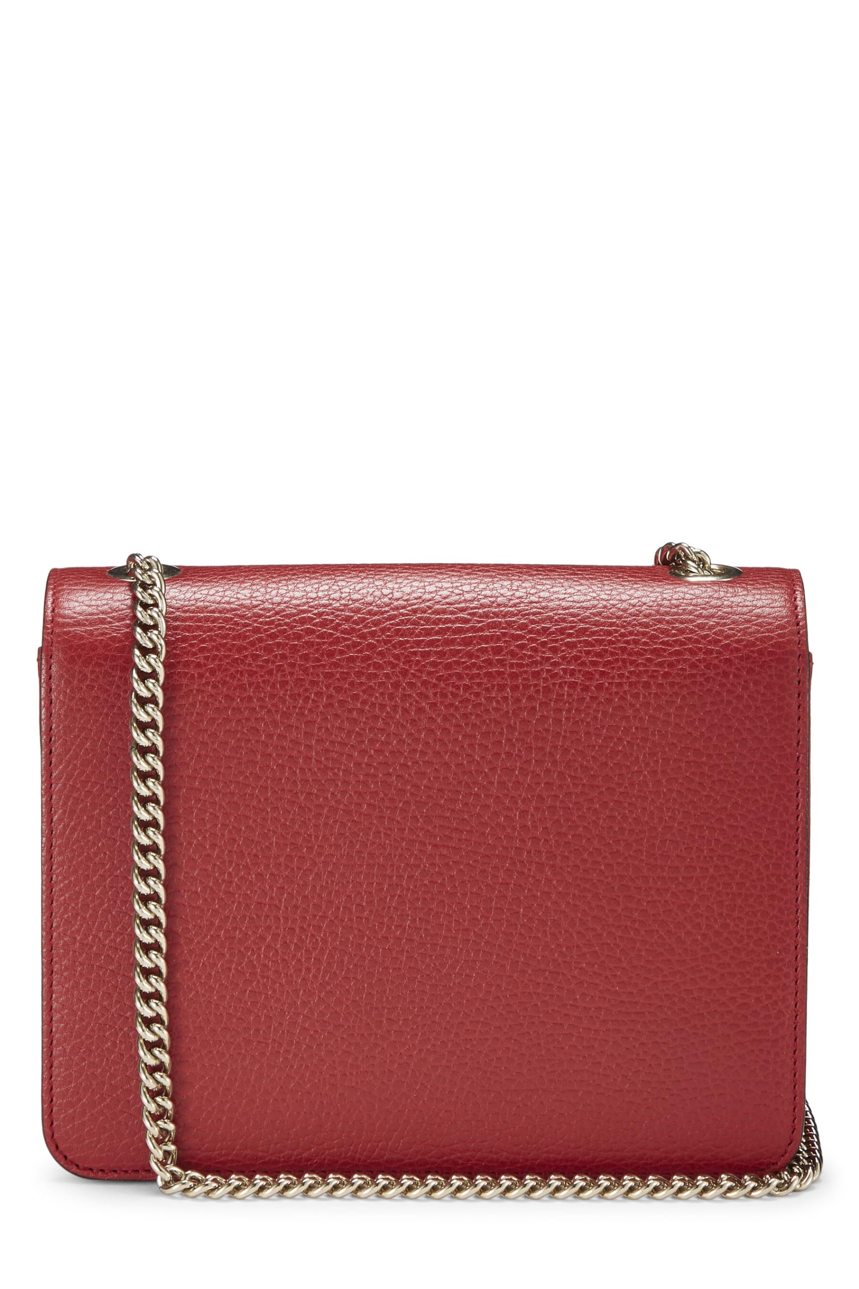 Gucci,  Red Leather Interlocking Gucci Crossbody, Red