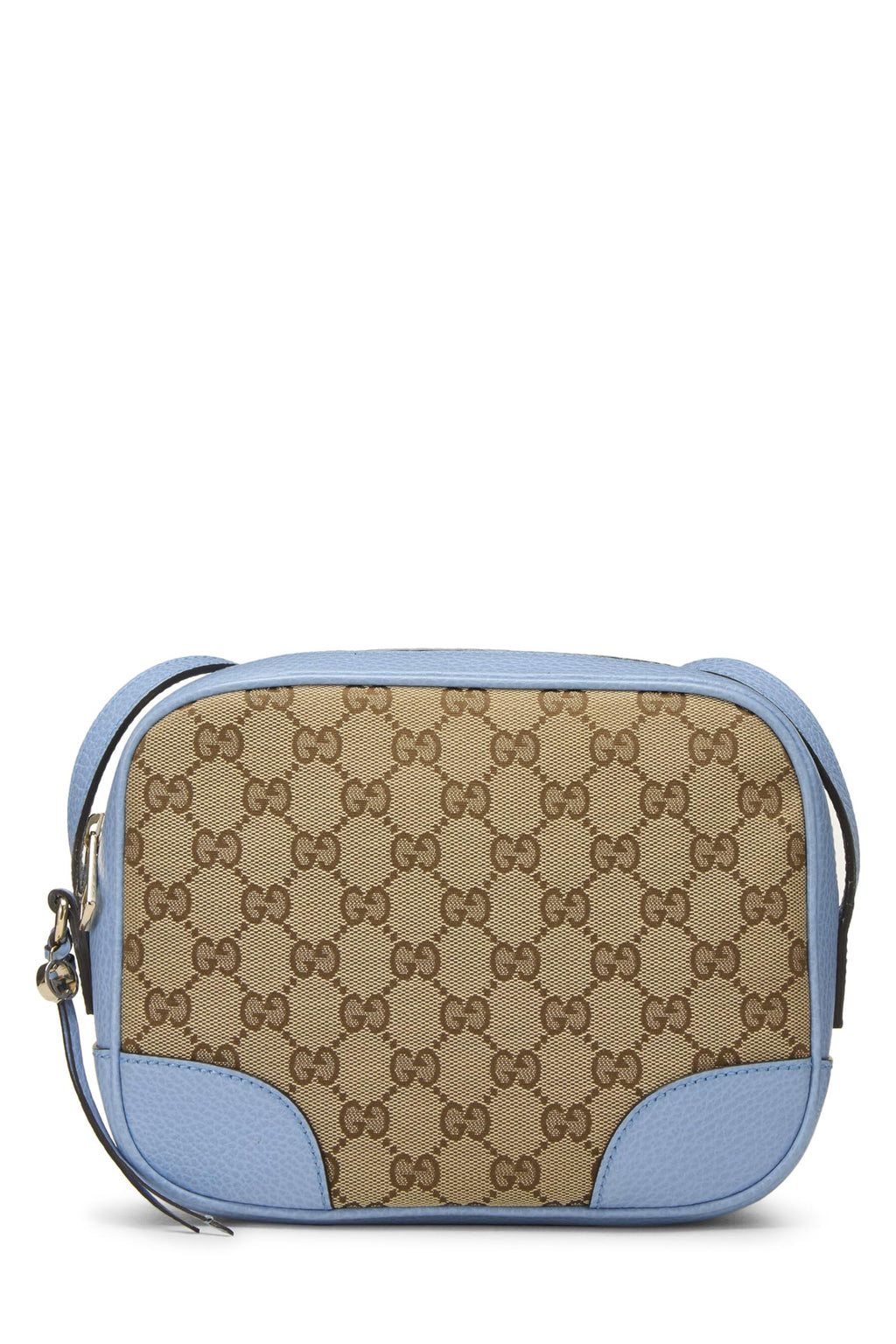 Gucci,  Blue Original Gucci Canvas Bree Crossbody, Blue