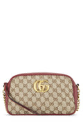 Gucci,  Red Original Gucci Canvas Marmont Crossbody Small, Red