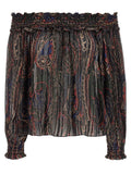 Saint Laurent Women's Smock Stitch Blouse