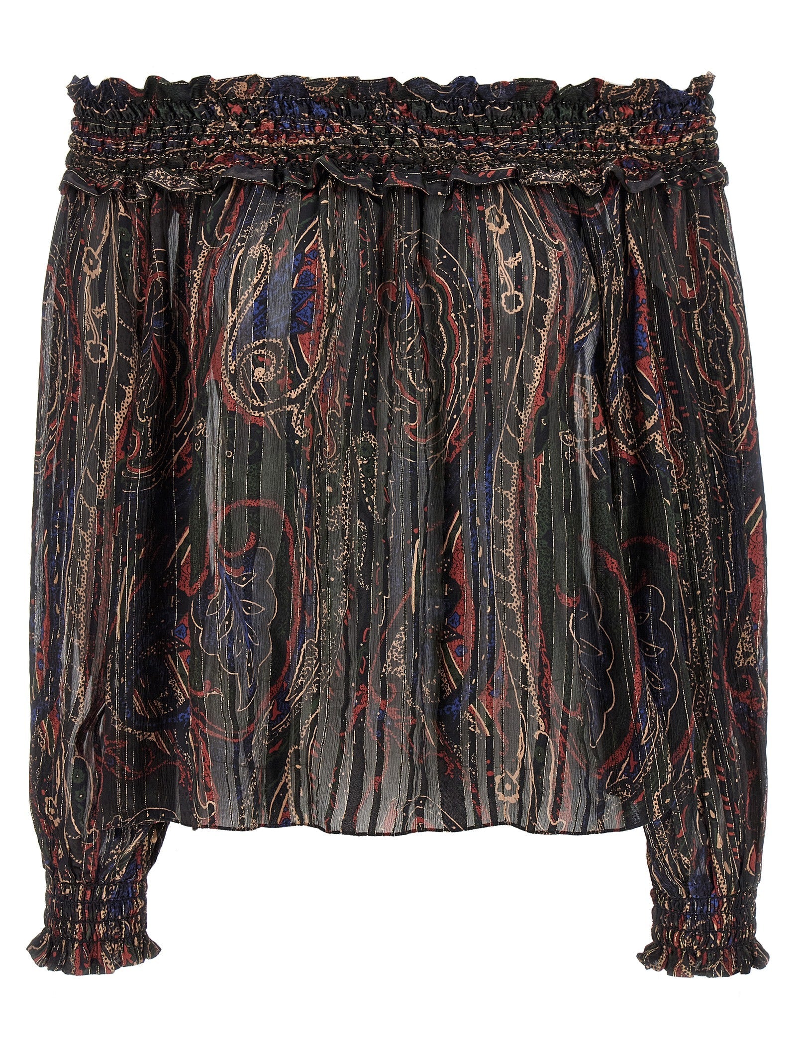 Saint Laurent Women's Smock Stitch Blouse
