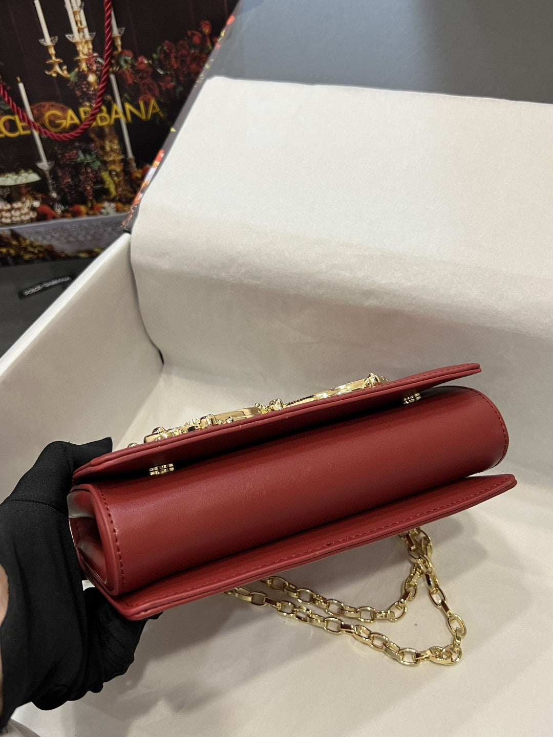 Nappa Girls Shoulder Bag Burgundy For Women 8.3in/21cm GLAMIÃ‚Â 