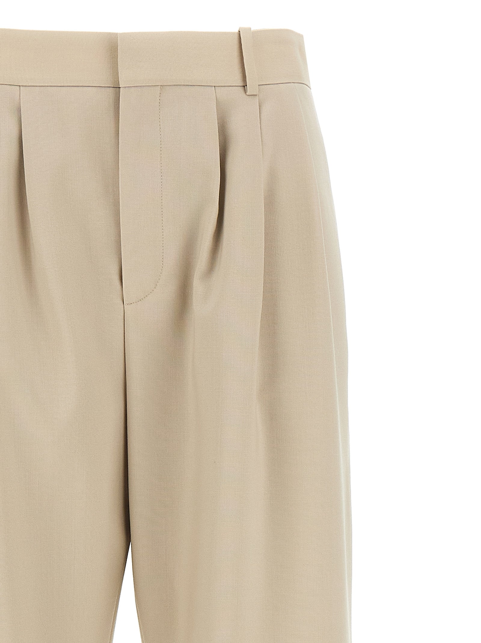 Saint Laurent Women's Pleat Pants