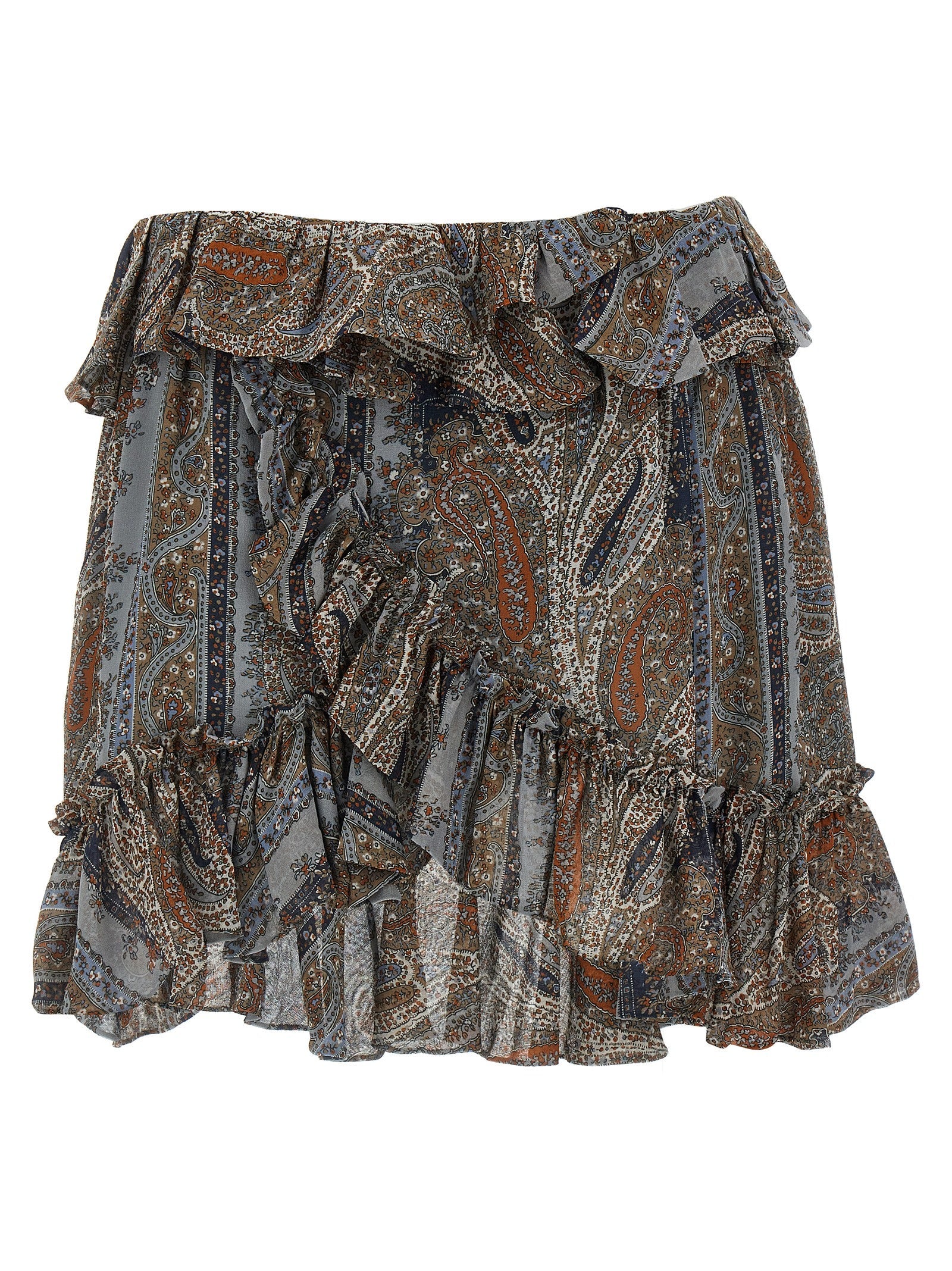 Saint Laurent Women's All Over Print Skirt