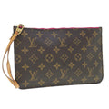 Louis Vuitton Neverfull Pouch  Canvas Clutch Bag