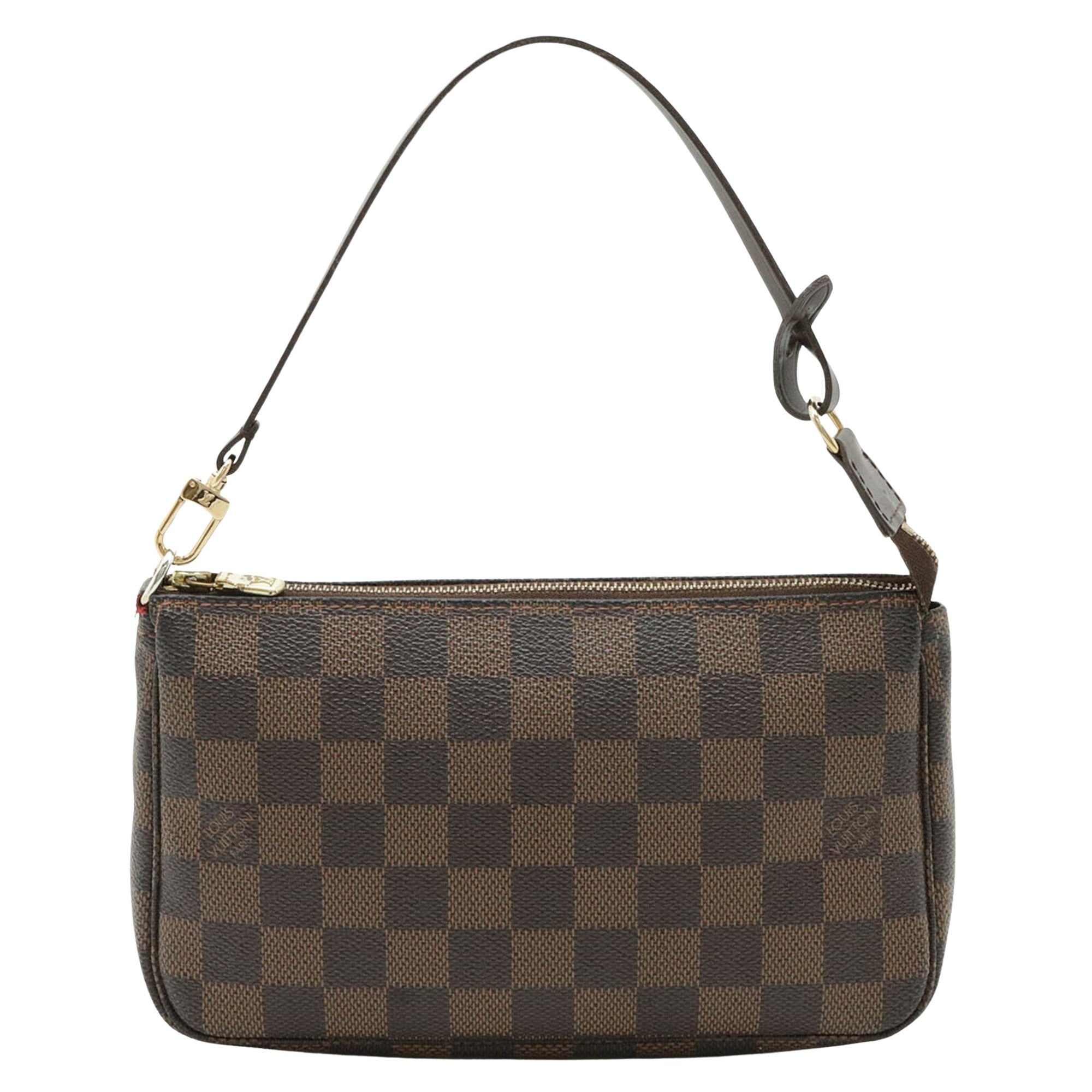 Louis Vuitton Pochette Accessoire  Canvas Clutch Bag
