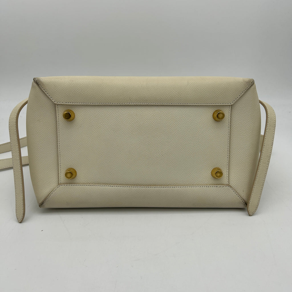 Celineline Beige Belt Shoulder Bag