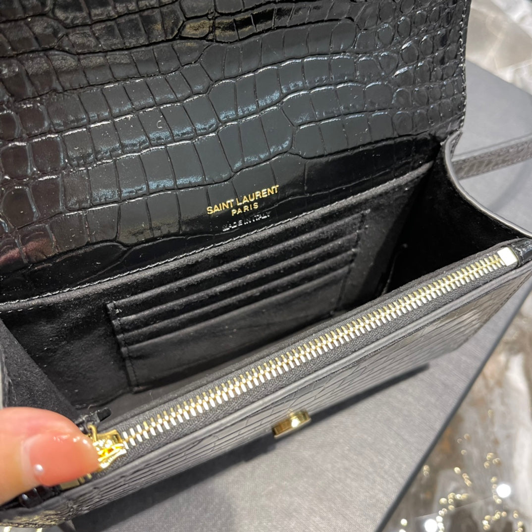 Top Quality Kate Belt Bag Light Black For Women, Women’s Bags 7in/18cm YSL