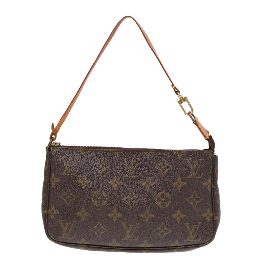 Louis Vuitton Pochette Accessoire  Canvas Clutch Bag
