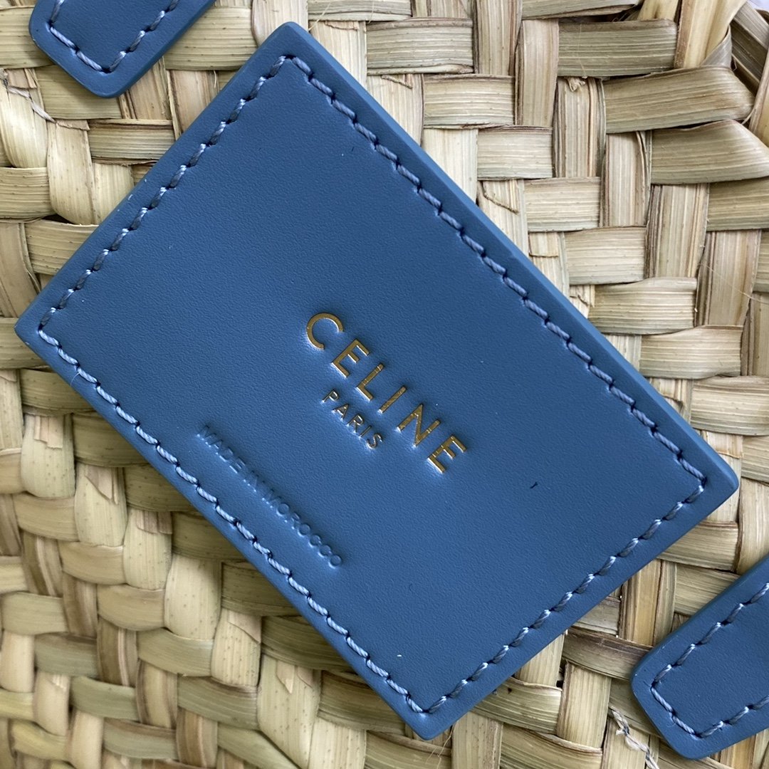 GLAMI Teen Triomphe GLAMI Classic Panier In Palm Leaves And Lizard Blue For Women 8in/20cmÃ‚Â 