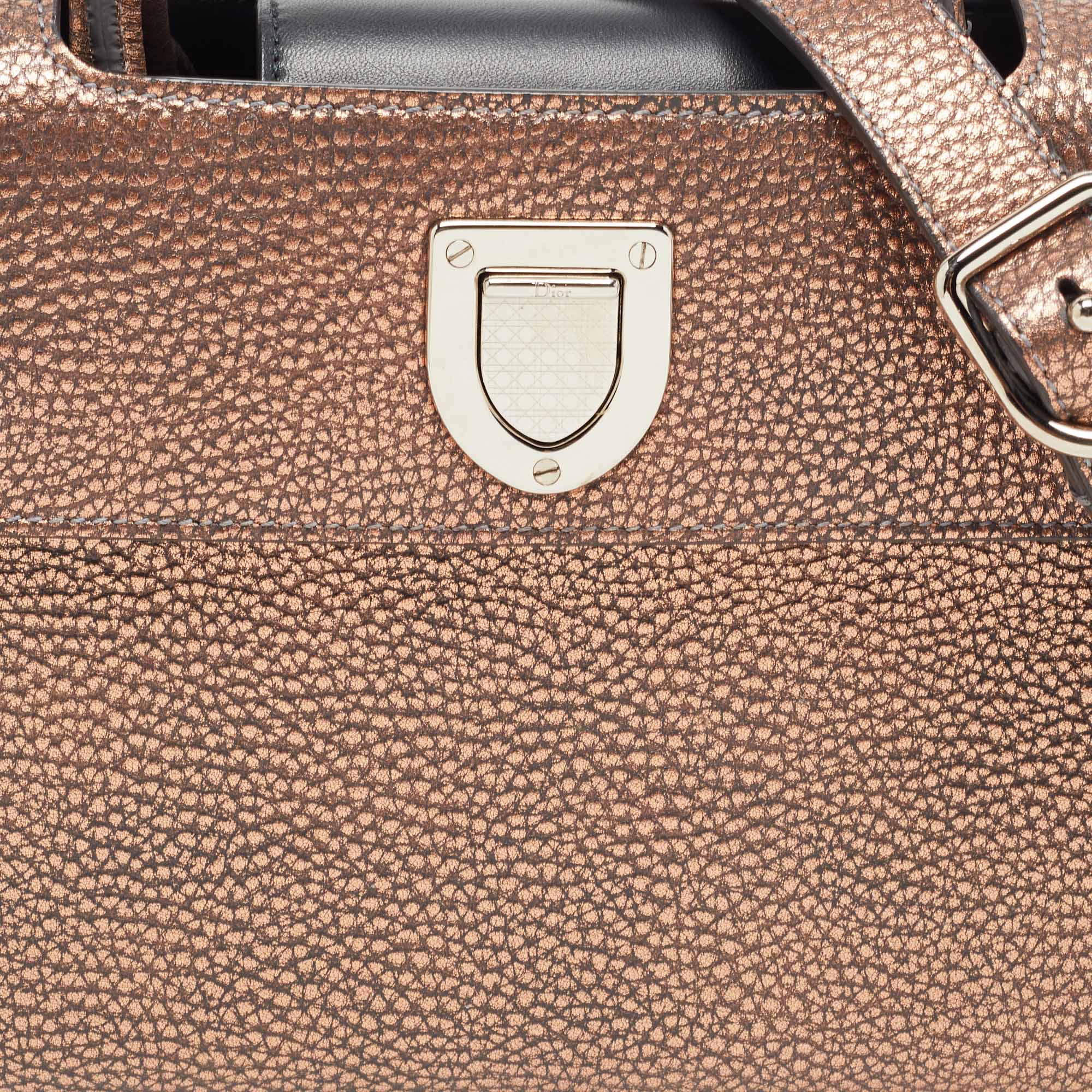 Dior Bronze Leather Mini Diorever Tote