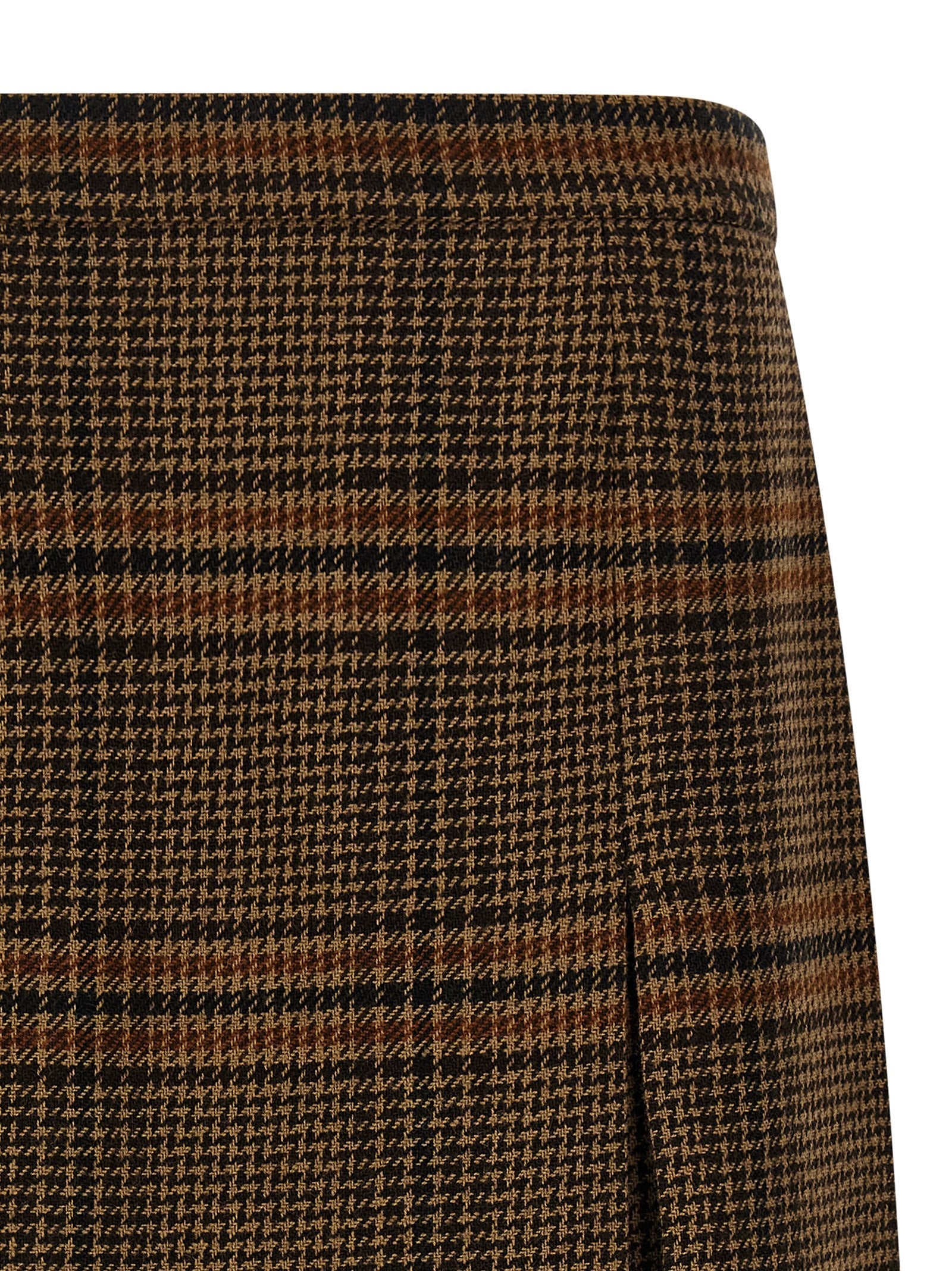 Saint Laurent Women's Prince Of Wales Skirt