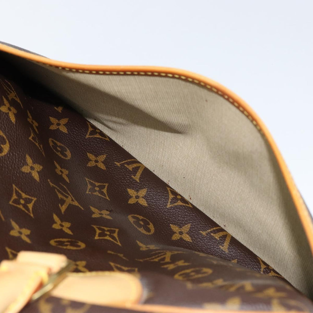 Louis Vuitton Deauville Handbag Monogram Canvas Brown Canvas Handbag