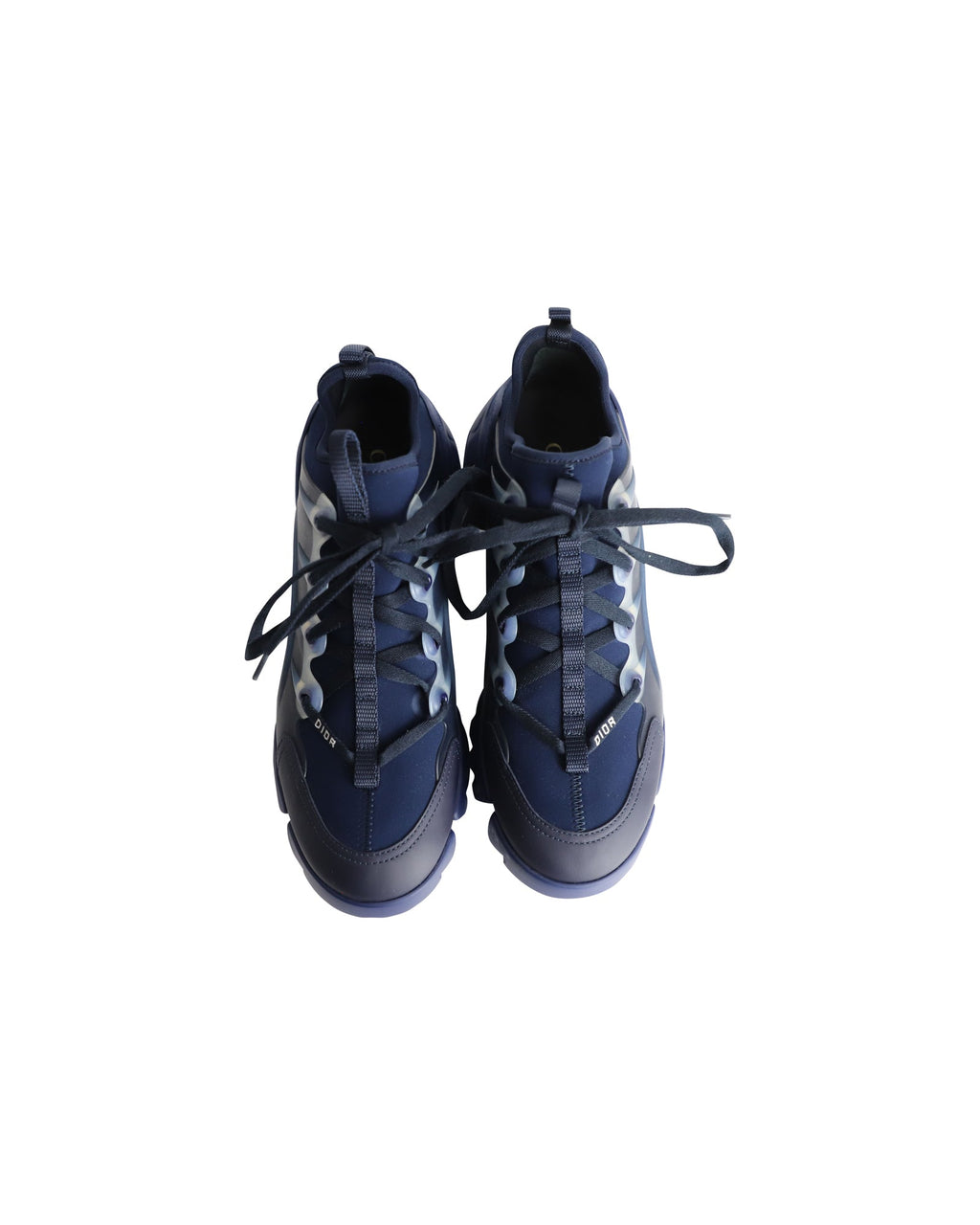 Dior D-Connect Sneakers in Navy Blue Neoprene