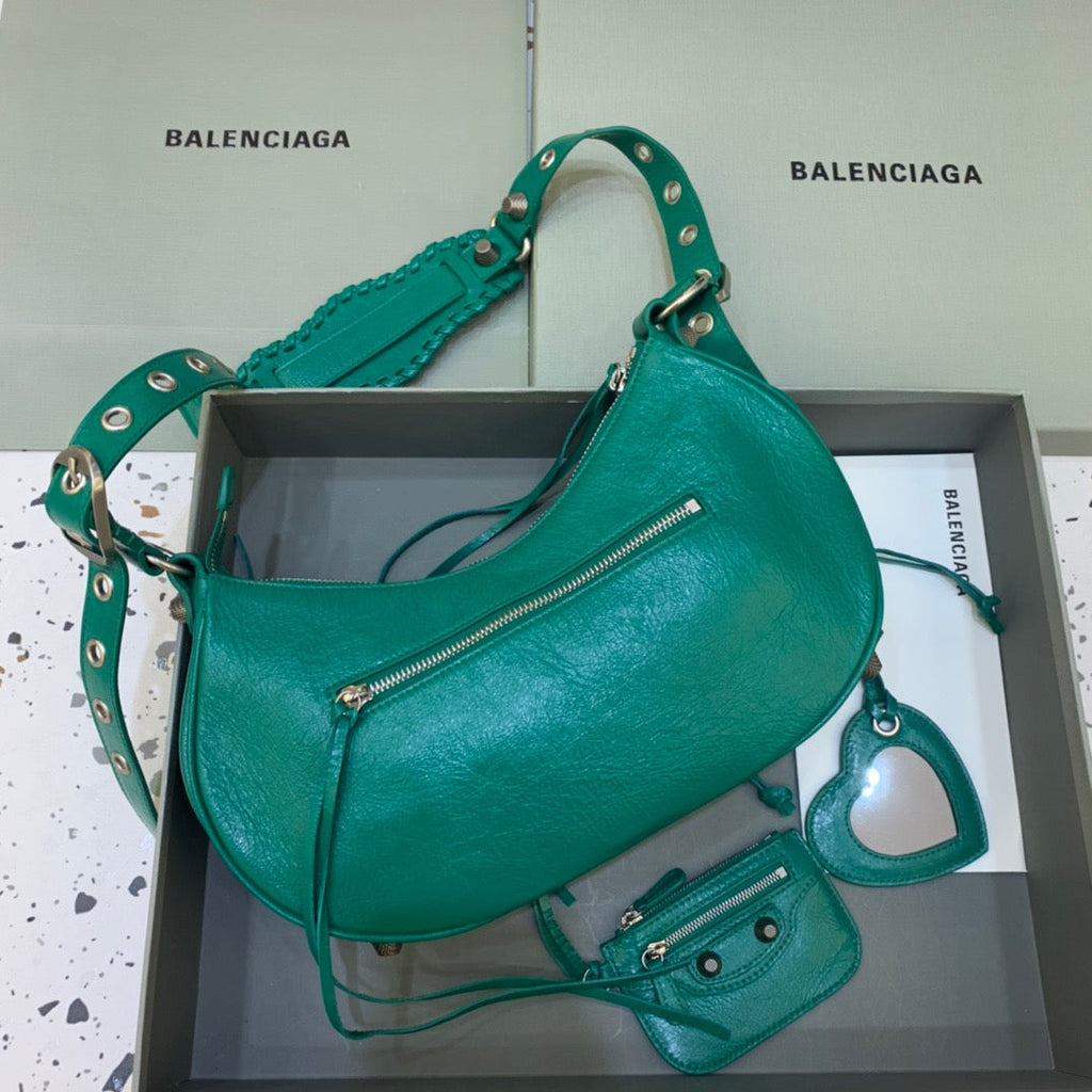 Le Cagole XS Shoulder Bag In Dark Green, For Women,  Bags 13in/33cm