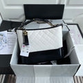 ChanelGabrielle Hobo Handbag White/Black For Women, Women’s Bags, Shoulder And Crossbody Bags 9.8in/25cm A93824 Y61477 C0200
