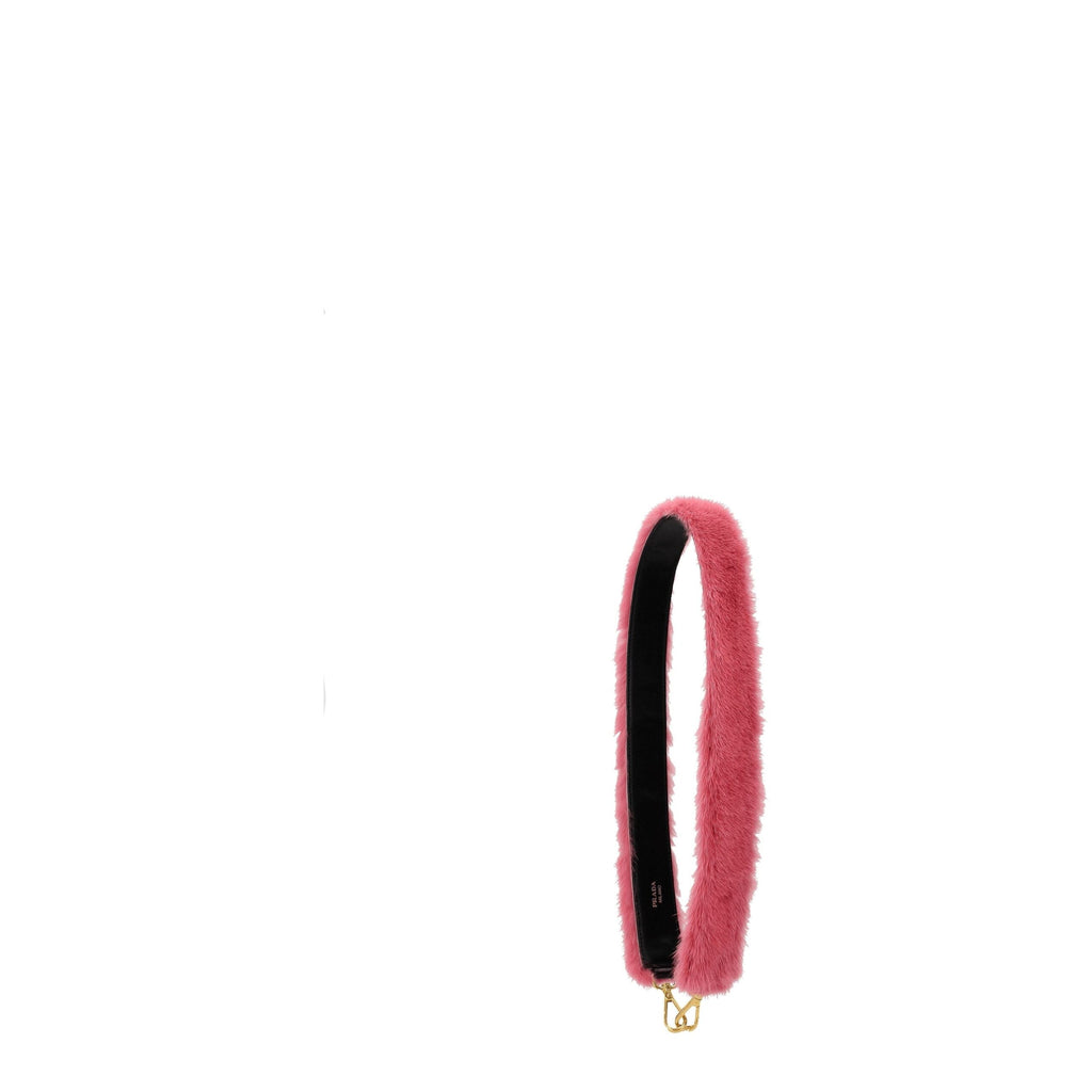 Prada Pink Fur Shoulder Women's Bag