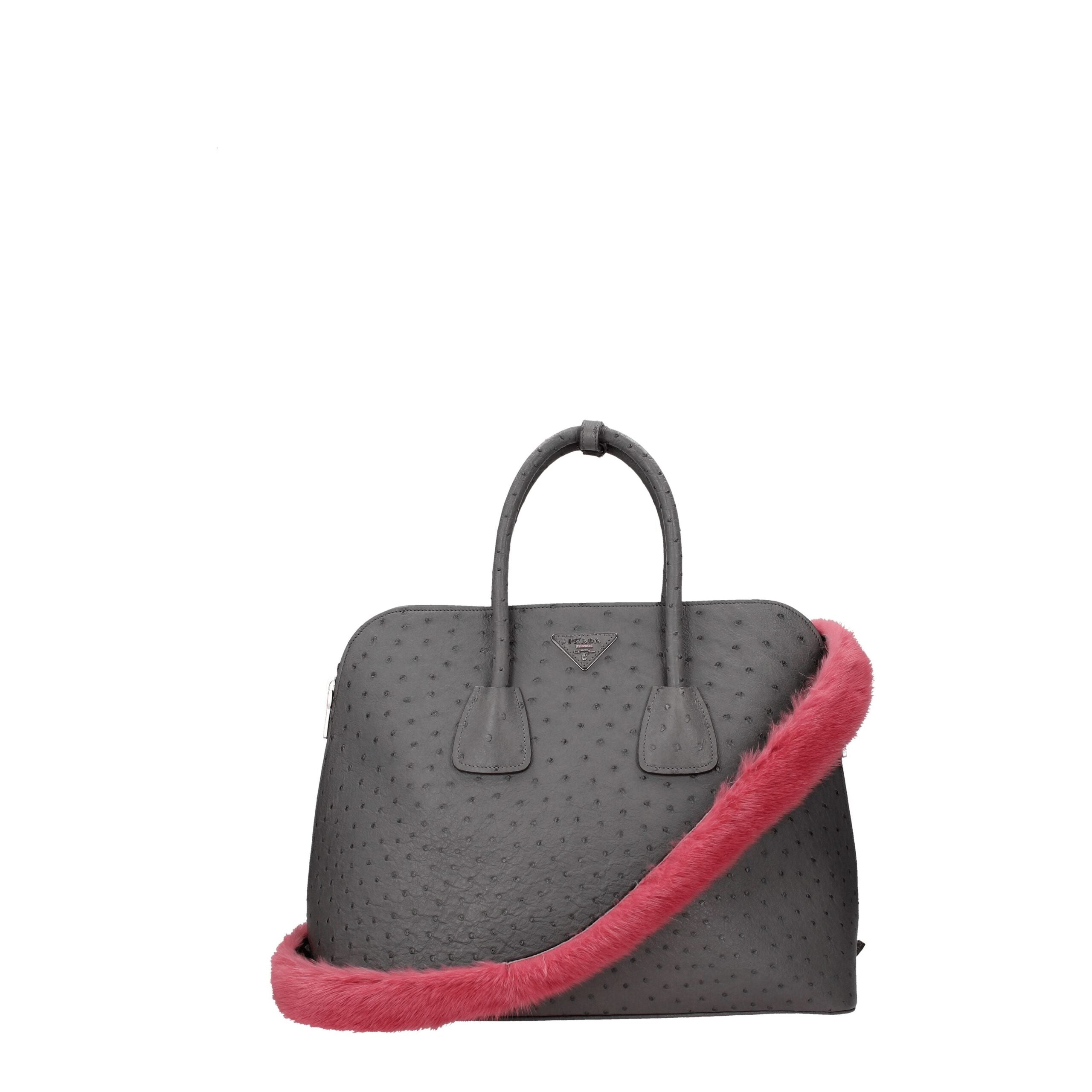 Prada Pink Fur Shoulder Women's Bag
