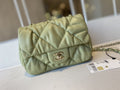 ChanelSmall Flap Bag Gold Hardware Green For Women, Women’s Handbags, Shoulder Bags 7.5in/19cm AS2232