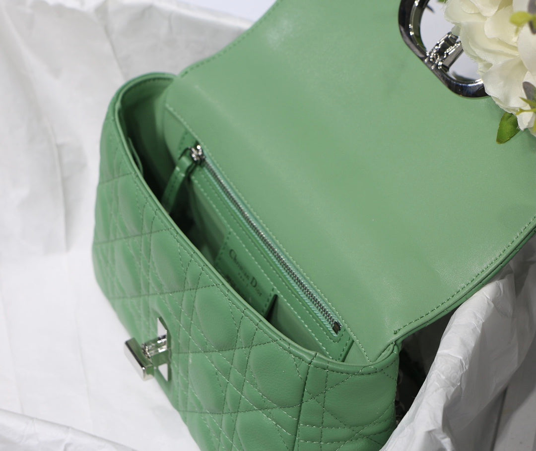 Dior Small Caro Bag Green For Women, Women’s Handbags, Shoulder Bags, Crossbody Bags, 20cm/8in CD