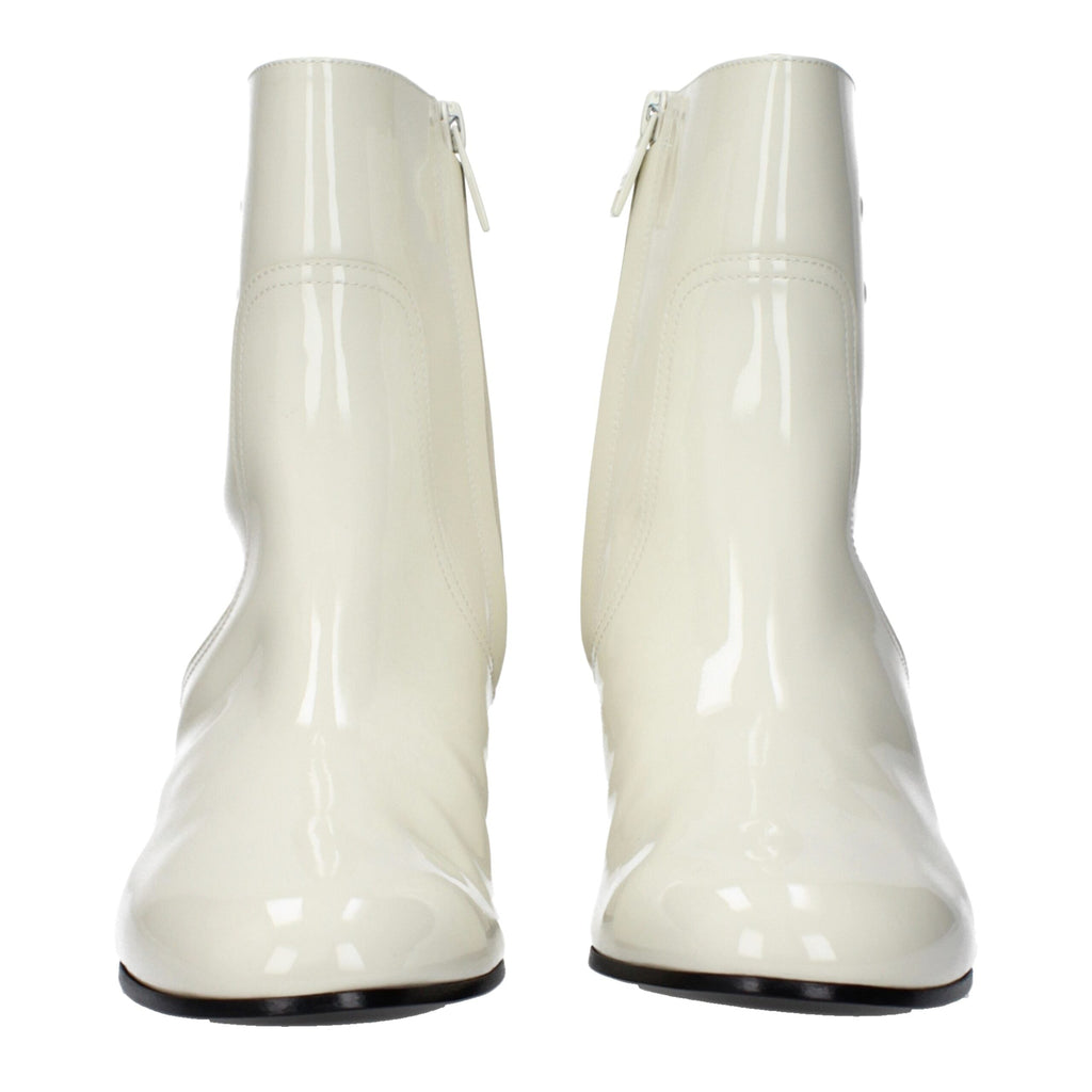 Celine Beige Leather Ankle Women's Boots