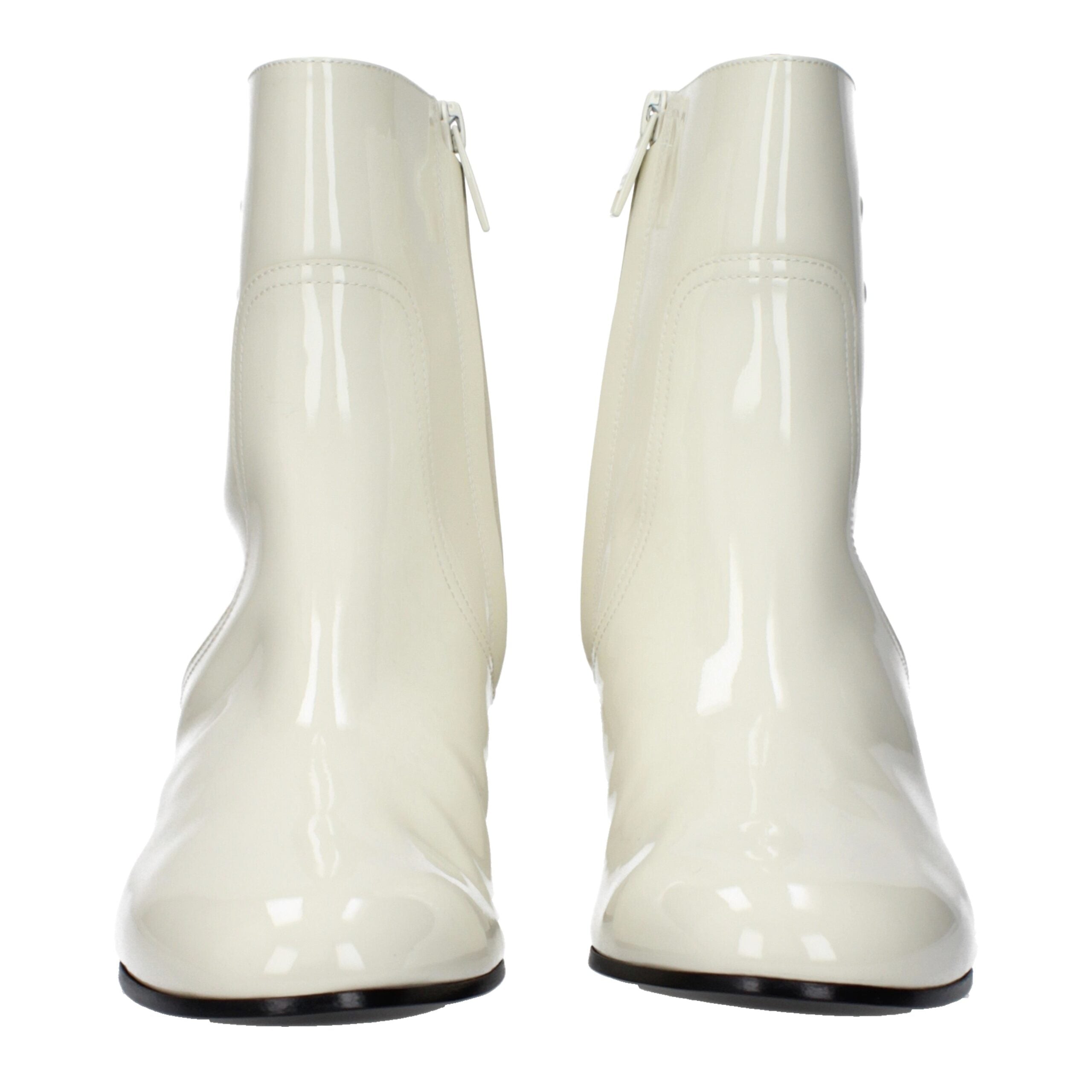 Celine Beige Leather Ankle Women's Boots
